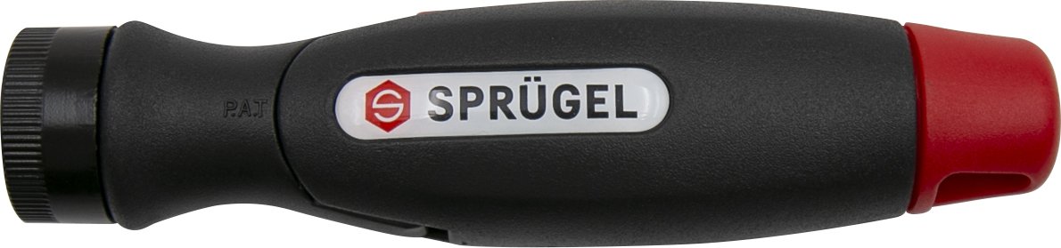 Sprügel Multigriff in Schwarz mit roter Kappe